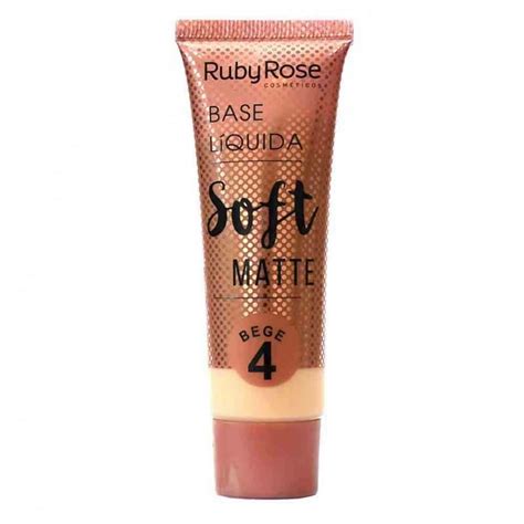 Base Líquida Soft Matte Bege HB8050 Ruby Rose Cor B04 Tudo de Maquiagem