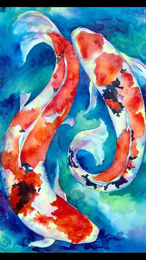 Koi Painting Wallpapers Top Free Koi Painting Backgrounds