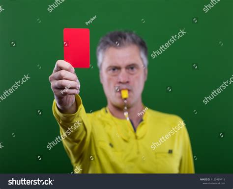 Football Referee Showing Red Card Stock Photo 1123489115 Shutterstock