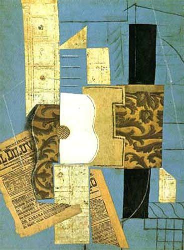 Guitar playing courses intensive and travel. Picasso: Guitarra 1913. CUBISMO SINTÉTICO o COLLAGE | Arte ...