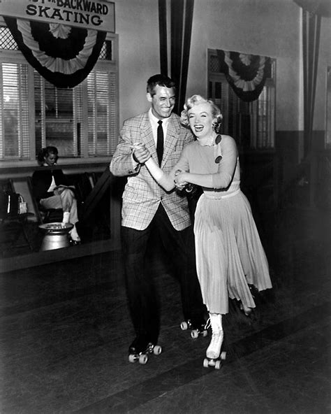 Cary Grant Marilyn Monroe Production Still From The Twelfth
