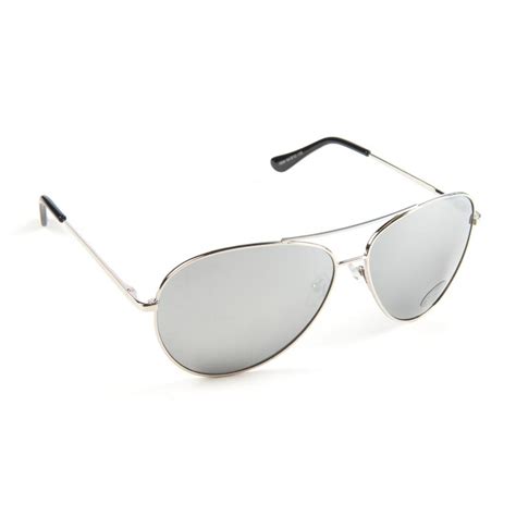 Silver Aviator Sunglasses