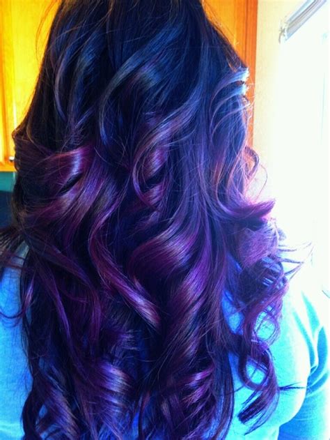 Violet Hair Deep Purple Ombre Hair By Ninascreativecouture