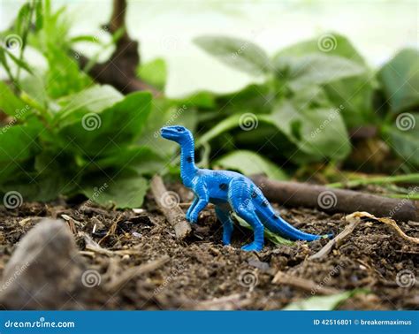 Jungle Blue Dinosaur Stock Image Image Of Environment 42516801
