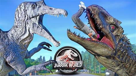 Black Indominus Rex Vs Spinosaurus Scorpius Rex E750 Dinosaurs Fight