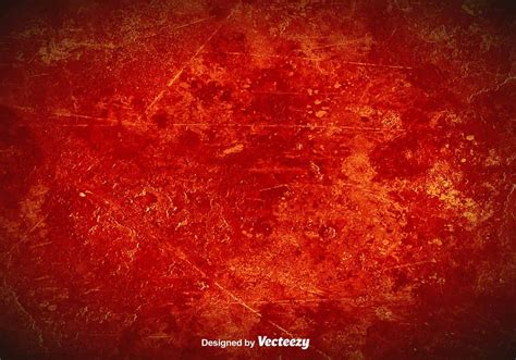 Detailed Red Grunge Background Vector Red Grunge Texture Vector
