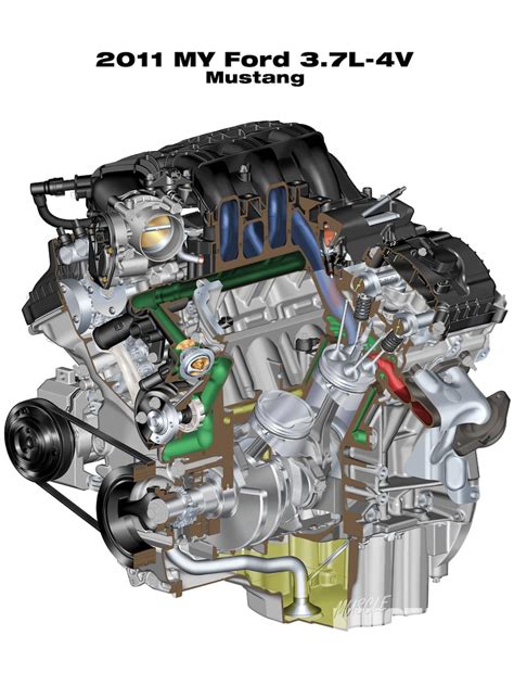 2011 Ford Mustang 37l V6 Engine