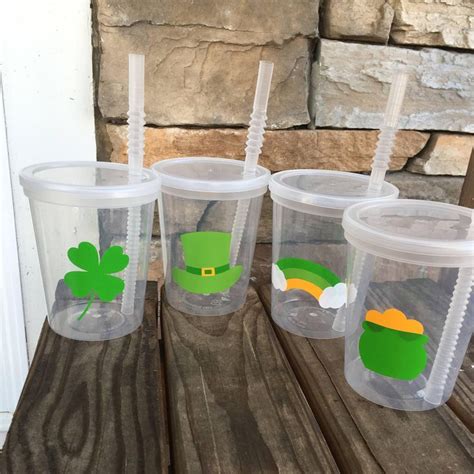 St Patrick S Day Party Cups Reusable 16oz Party Cups Cups W Lids