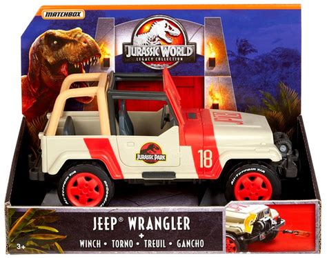 Jurassic World Matchbox Legacy Collection Jeep Wrangler With Winch Exclusive Vehicle Mattel Toywiz
