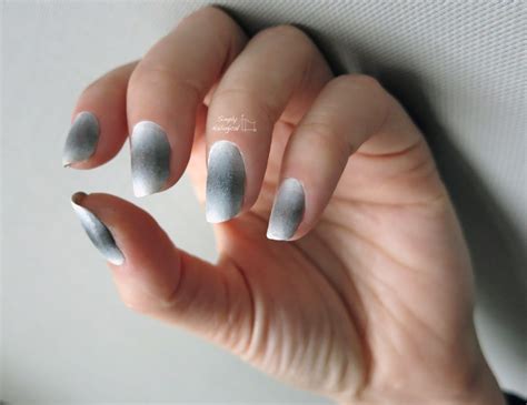 Simply Nailogical Work Appropriate Mani Monday Grey And White Gradient