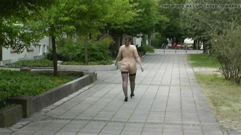 German Mature Public Nude Walk And Caught