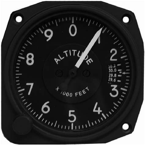 3 18 0 10000 One Pointer Altimeter Made In The Usa Altimeters