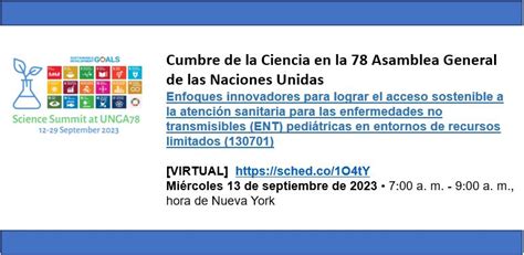 Cumbre De La Ciencia En La 78ª Asamblea General De Las Naciones Unidas