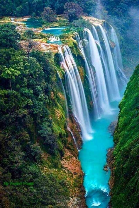 Cascada De Tamul San Luis Potosi Mexiko Paisaje De Fantasía