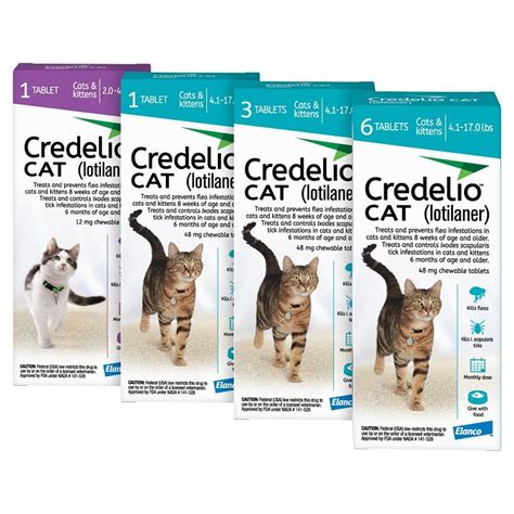 Credelio Cat Flea And Tick Chewable Tablets Allivet