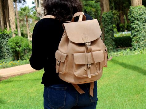womens-leather-backpack-beige-backpack-leather-backpack-etsy-leather-backpack,-white-leather