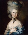 Portrait of a Lady in Blue - Thomas Gainsborough | WikiOO.org - 백과 사전