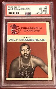 Columbia hobby and sports cards. 1961 FLEER #8 WILT CHAMBERLAIN NBA basketball card PSA 6 (MC) RARE ROOKIE RC !!! | eBay