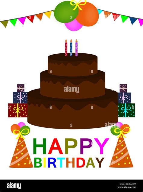 Happy Birthday Wishes Card Vector Stock Vector Image And Art Alamy