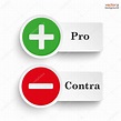 Pro contra runde Symbole Stock-Vektorgrafik von ©limbi007 72587163