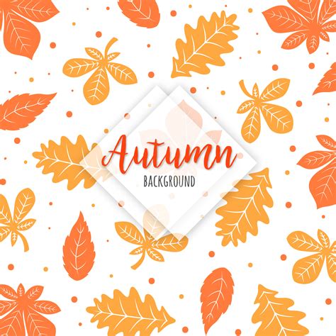 Orange And Yellow Autumn Leaves Pattern Download Free Vectors
