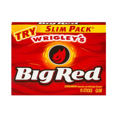 Wrigleys Big Red Gum Slim Pack 020g 15pcs American Food Mart