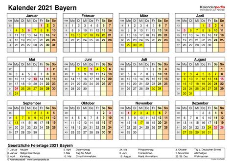 Bayern Kalender 2021 Zum Ausdrucken Kalender 2021 Bayern Als Pdf Oder