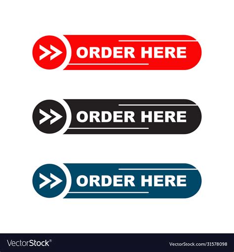 Order Sign Logo Design Template Royalty Free Vector Image