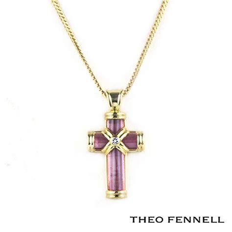 Blue nile's yellow gold wedding rings for men. Theo Fennell 18k Yellow Gold Amethyst and Diamond Cross ...