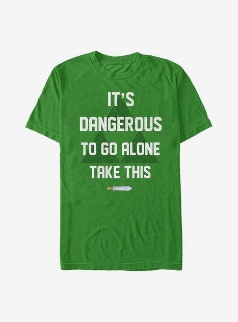 Nintendo Zelda Dont Go Alone T Shirt Green Hot Topic