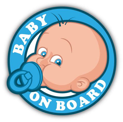 Baby On Board Sign Car Bumper Sticker Decal Etsy