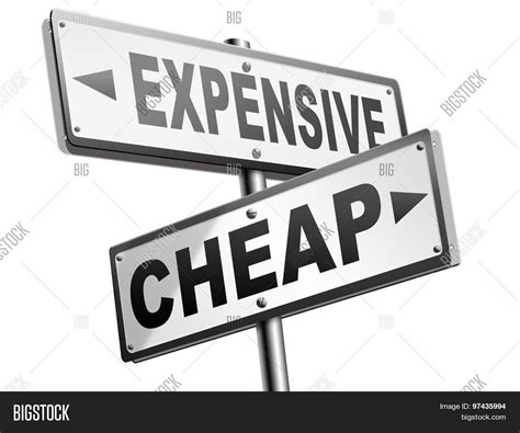 Expensive Cheap Compare Prices Best Image And Photo Bigstock