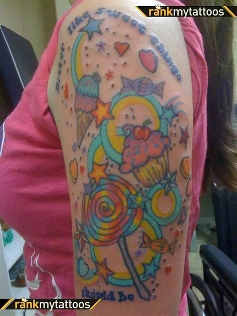 Sleeve Tattoos Candy And Tattoos And Body Art On Pinterest Sweet