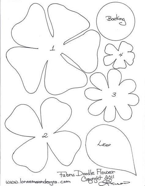 59 Best Ideas Flowers Paper Pattern Free Printable Felt Flowers Diy