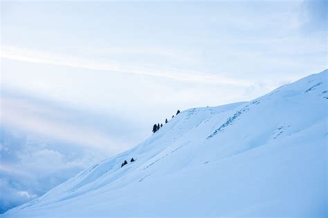 Mountain Snowy Slope Landscape Winter Hd Wallpaper Peakpx