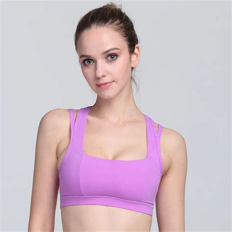 Colors Women Padded Sleeveless Cut Out Cross Straps Yoga Running Gym Athletic Sport Bra Yoga