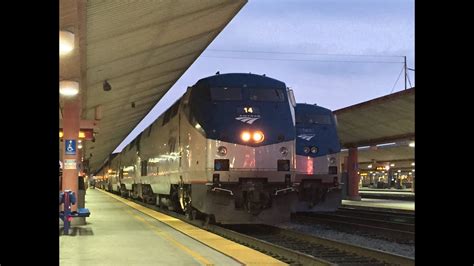 Amtrak Hd 60 Fps Southwest Chief Train 4 Departs Los Angeles Union