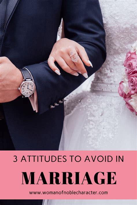 3 Attitudes To Avoid In Marriage