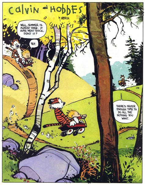 The Bristol Board Final Strip From The Calvin And Hobbes Lazy