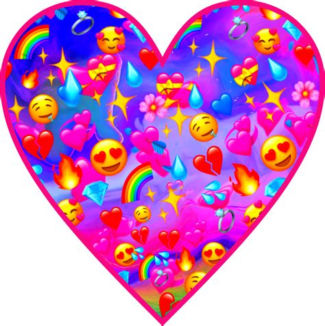 background heart emoji cute - Sticker by kailallyn png image