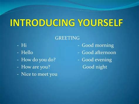 Ppt Introducing Yourself Powerpoint Presentation Free Download Id