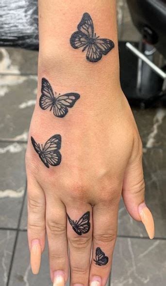 Butterfly Tattoos Hand Tattoos For Girls Hand Tattoos Pretty Hand