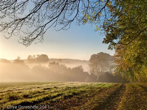 Early Morning Mist Over The Fields Near Rotherfield Peppard Landscape