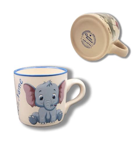 Handgemachte Tasse Mit Elefanten Motiv Und Wunschname Unikum Geschenke