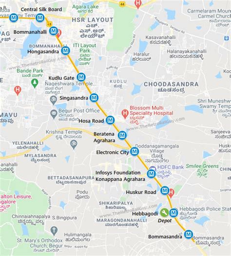 Itd Launches Bangalore Metro Yellow Line P2s Final Segment The Metro