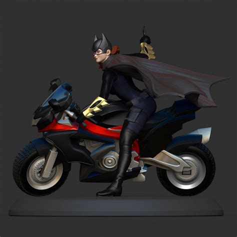 Batgirl And Her Bike NSFW STL 3D Print Files