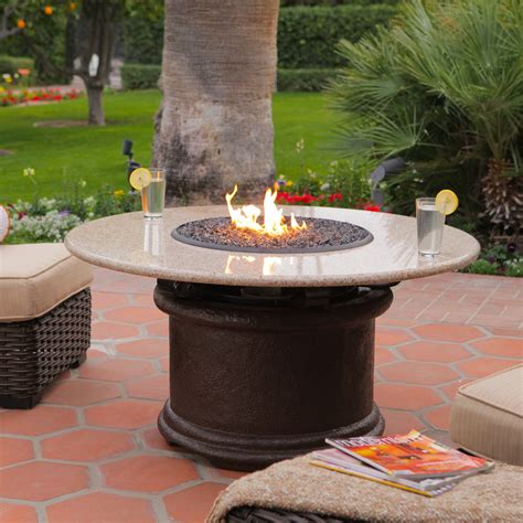 Have To Have It California Outdoor Concepts Del Mar Round Chat Height Fire Pit Table