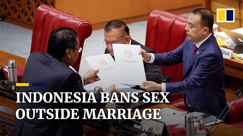 indonesia passes law banning premarital and extramarital sex youtube