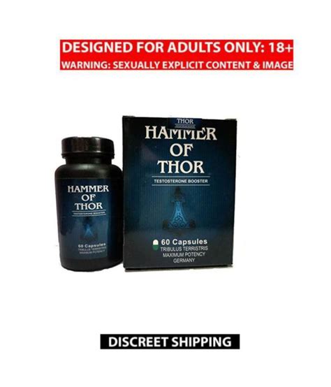 Hammer of thor is tested and verified product. Hammer Of Thor (USA) BLACK 60 Capsules: Buy Hammer Of Thor ...