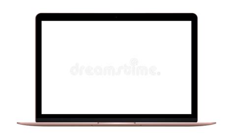 Laptop Pink Mockup Stock Vector Illustration Of Right 109734290